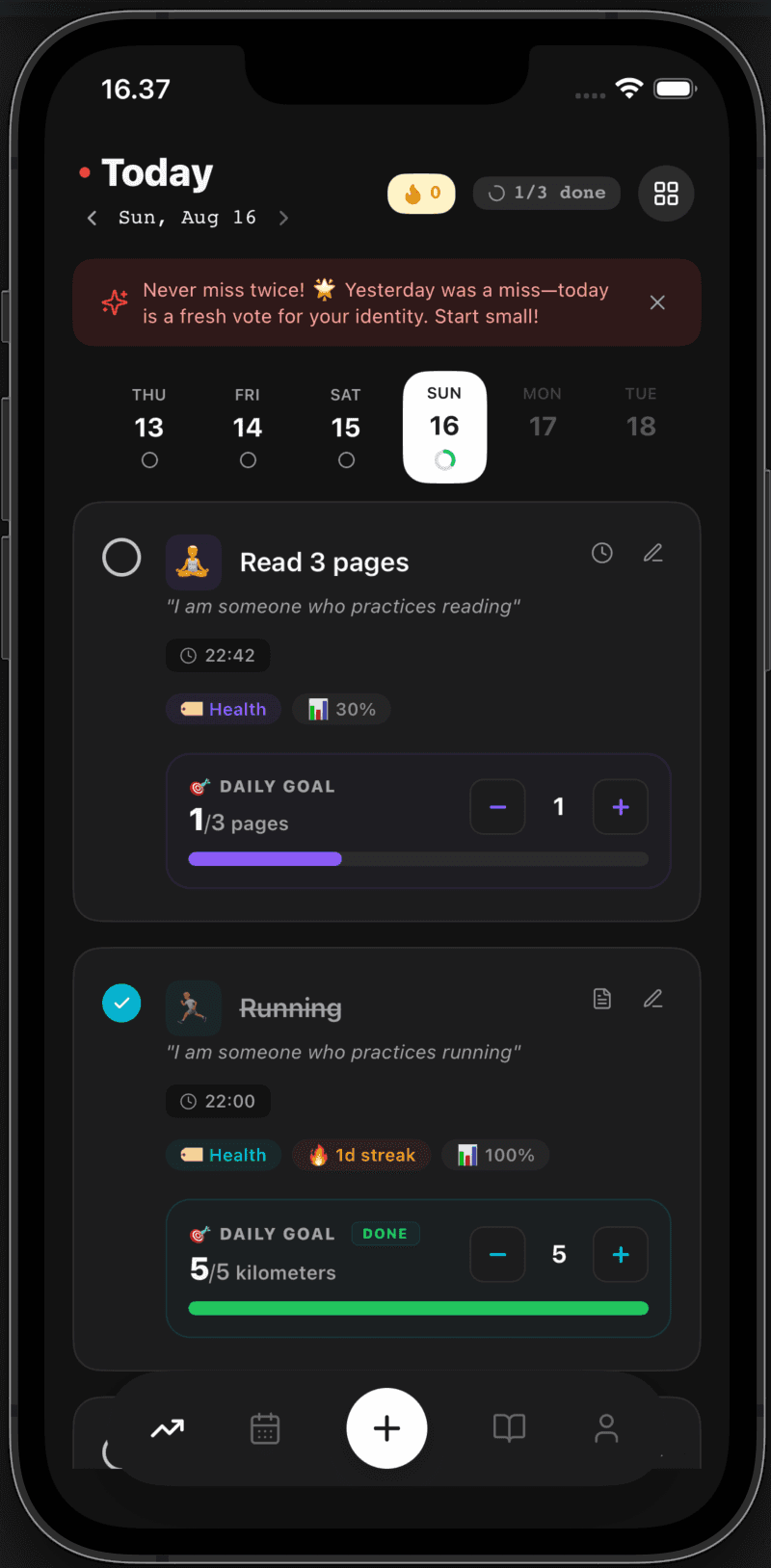 Habit Tracker & Daily Routine